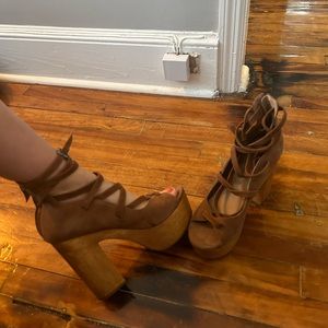 Free people chunky sandal heel